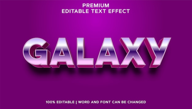 Galaxy - bearbeitbarer texteffektstil