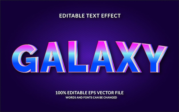 Galaxy-Texteffekt