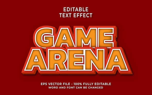 Game arena-texteffekt