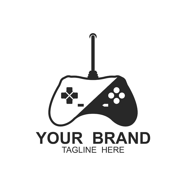 Game-Konsole-Game-Controller Illustrationssymbol-Vorlage tihs Logo ideal für die Spiele- und Unterhaltungsindustrie