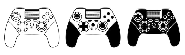 Gamecontroller-vektorillustration. videospiel-sporttechnologie