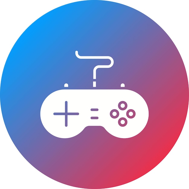 Vektor gamepad-icon-vektorbild kann für computer und hardware verwendet werden