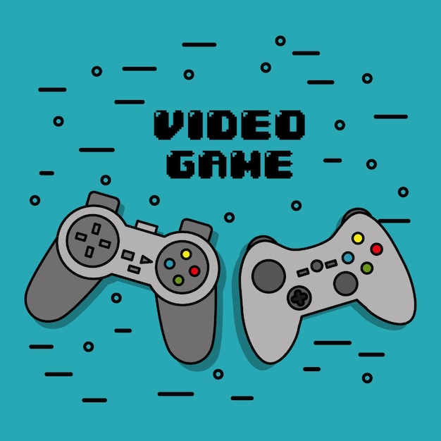 Gamepads-ikonenkonsole für videospiel