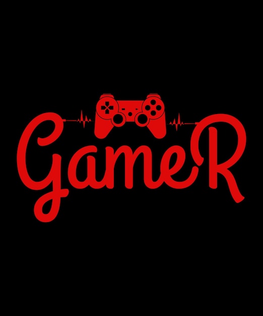 Vektor gamer-design für videospieler