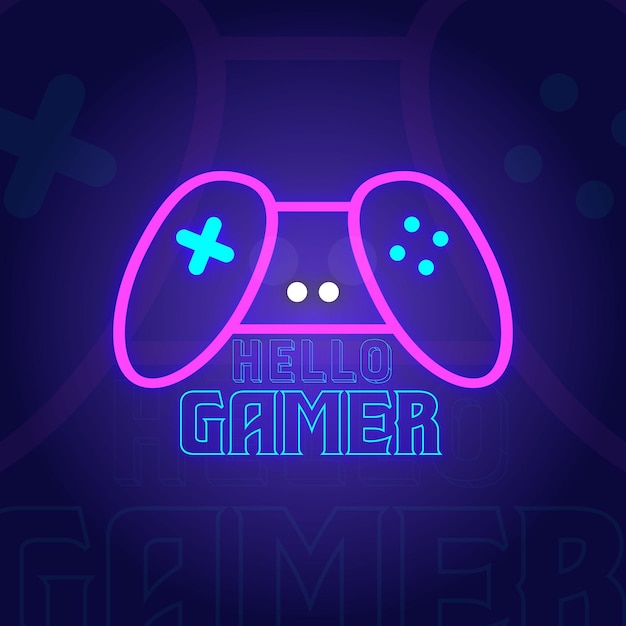 Vektor gamer-logo-design