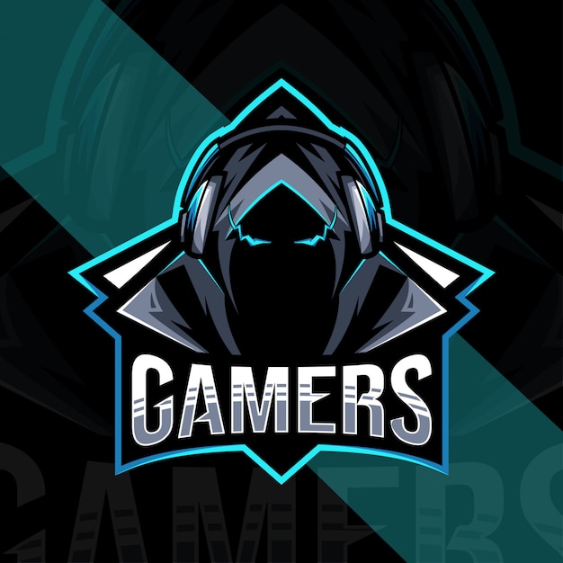 Vektor gamers maskottchen logo design