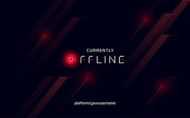 Gamers Offline Black Abstract Wallpaper