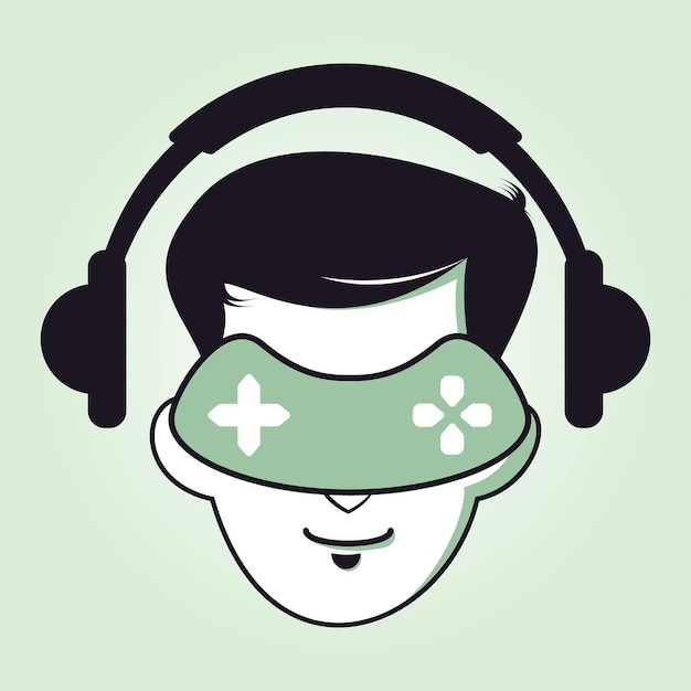 Gaming-boy-logo-vektordesign gaming-maskottchen-vorlagendesign
