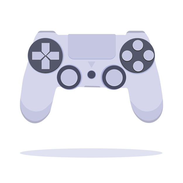 Gaming-Controller-Illustration auf weißem Hintergrund, Gaming-Controller-Kunst, Game-Controller,