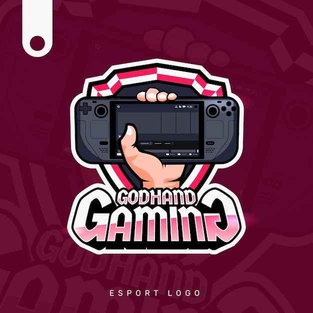 Gaming-maskottchen-esport-konsolen-logo-design