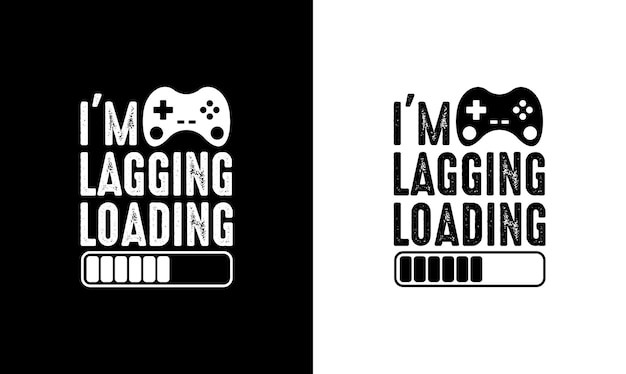 Gaming-zitat-t-shirt-design, typografie