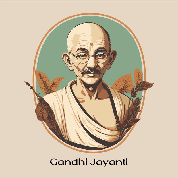 Gandhi Jayanti, indischer Freiheitskämpfer