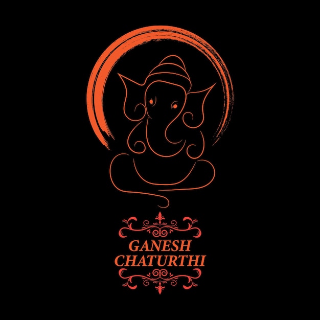 Vektor ganesh chaturthi social-media-post-design