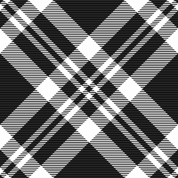 Gansfuß-Textur nahtloser Plaid maßgeschneiderter Check-Vektor-Tartan Malstoffmuster Textil-Hintergrund in grauen und schwarzen Farben