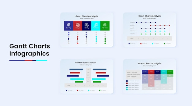 Gantt-diagramme infografiken