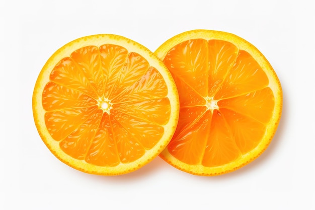 Vektor ganze orangenfrucht und ihre segmente oder kanteln, isoliert auf weißem hintergrund