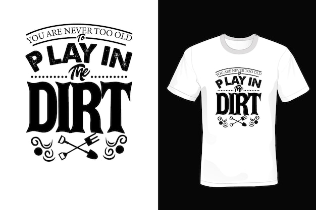 Garten t-shirt design typografie vintage