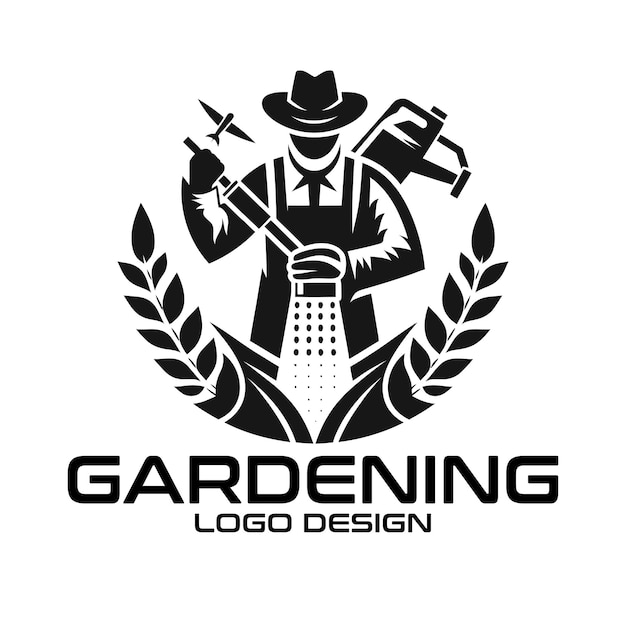 Vektor garten-vektor-logo-design