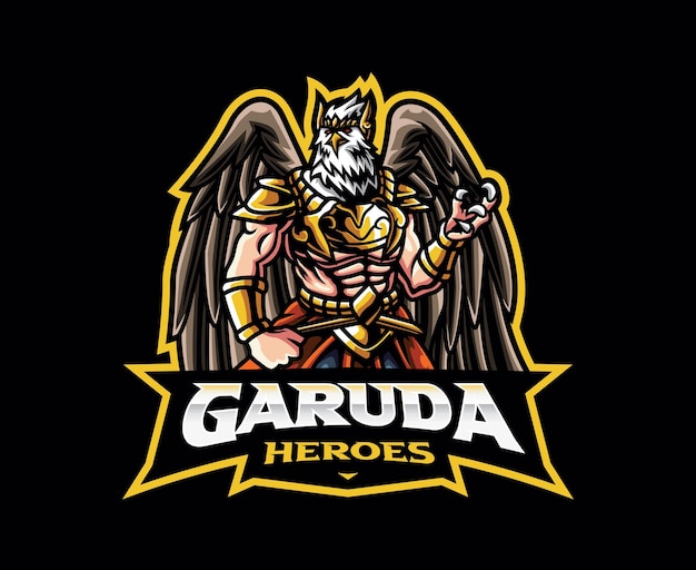 Garuda-Maskottchen-Logo-Design