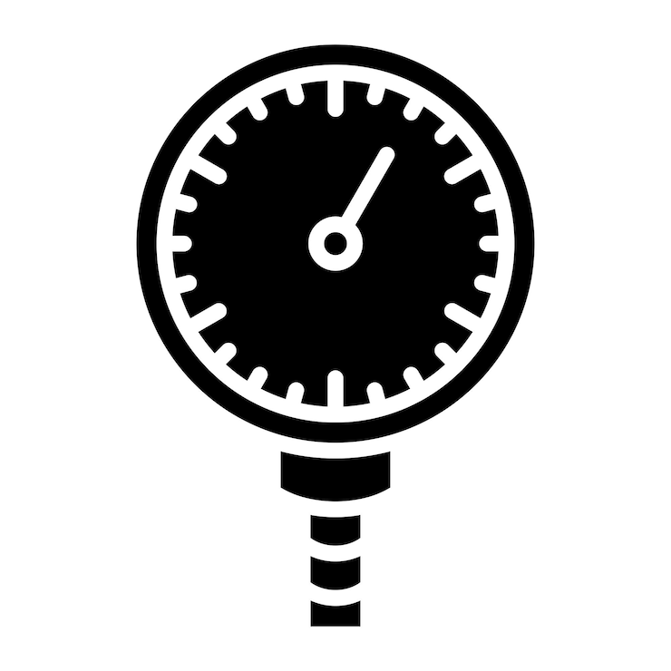Vektor gauge-symbol-stil