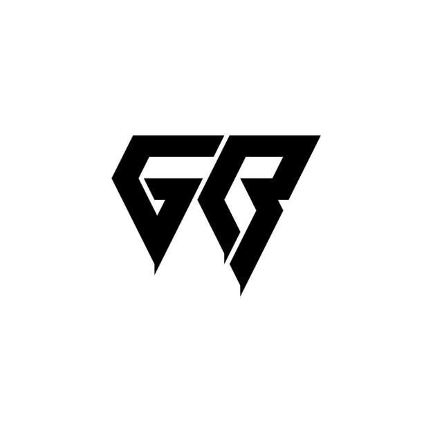 GB-Monogramm-Logo-Design, Buchstabe, Text, Name, Symbol, einfarbig, Logo, Alphabet, Zeichen, einfaches Logo