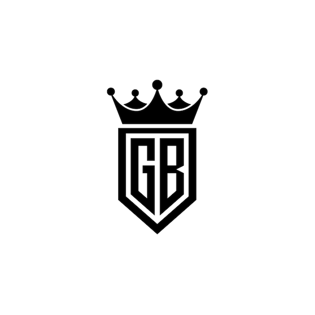 GB-Monogramm-Logo-Design, Buchstabe, Text, Name, Symbol, einfarbig, Logo, Alphabet, Zeichen, einfaches Logo