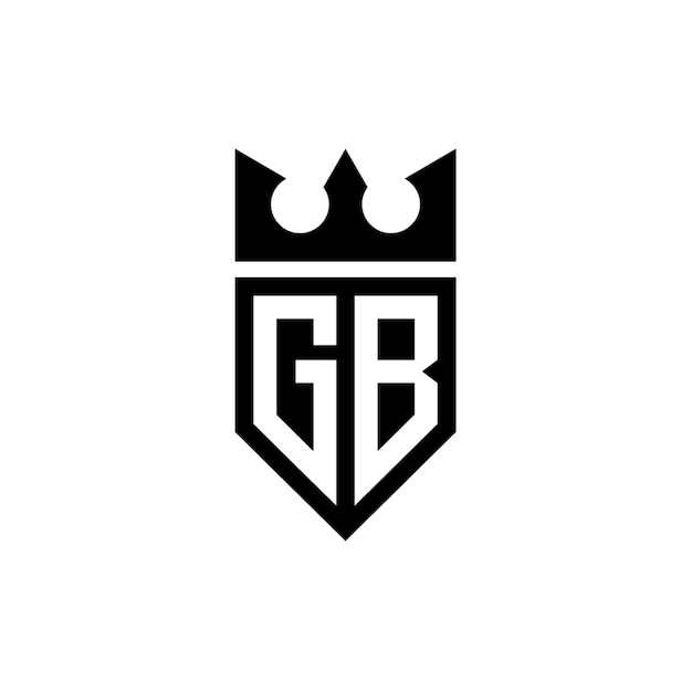 GB-Monogramm-Logo-Design, Buchstabe, Text, Name, Symbol, einfarbig, Logo, Alphabet, Zeichen, einfaches Logo