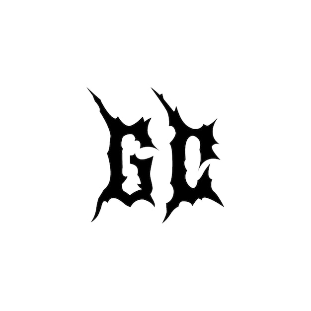 GC Monogramm Logo Design Buchstabe Text Name Symbol Monochrom Logotyp Alphabet Zeichen Einfaches Logo
