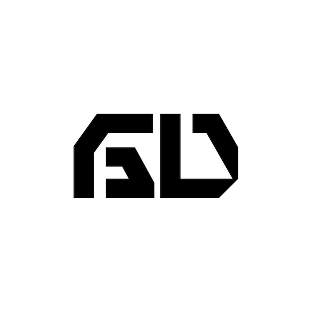 GD-Monogramm-Logo-Design, Buchstabe, Text, Name, Symbol, monochromes Logo, Alphabet-Zeichen, einfaches Logo