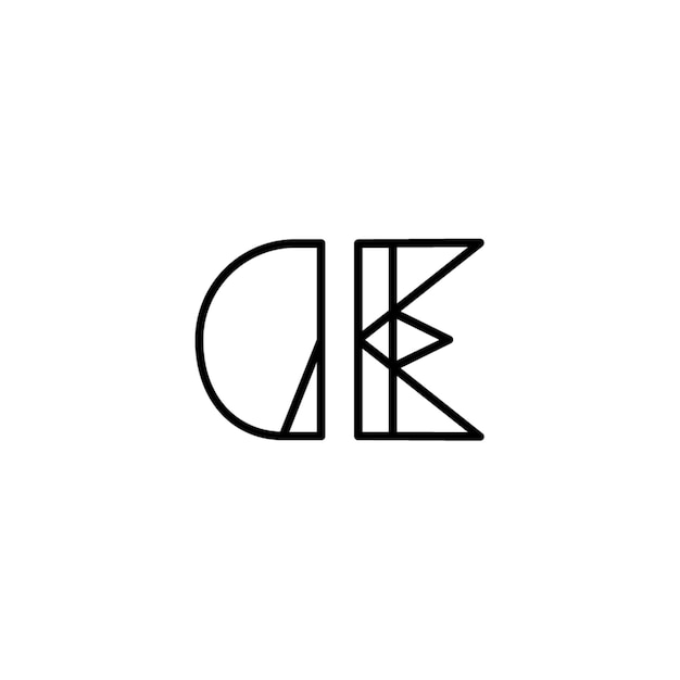 GE-Monogramm-Logo-Design, Buchstabe, Text, Name, Symbol, einfarbig, Logo, Alphabet, Zeichen, einfaches Logo