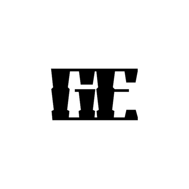 GE-Monogramm-Logo-Design, Buchstabe, Text, Name, Symbol, einfarbig, Logo, Alphabet, Zeichen, einfaches Logo