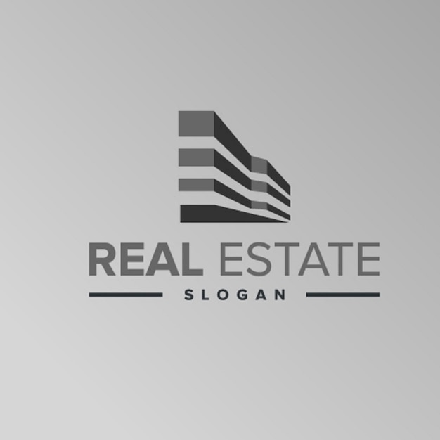 Gebäude-Logo, Vektor-Illustration, Design, Immobilien-Logo-Vorlage, Logo-Symbol-Symbol