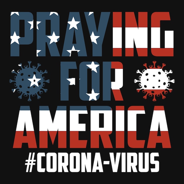 Gebet für amerika-t-shirt-design