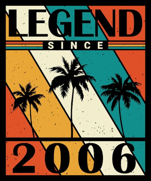Geboren 2006 Super seit Retro Geburtstag Super seit 2006 Limited Edition Premium Vektor