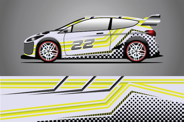 gebrauchsfertiges Print Wrap Design für Van