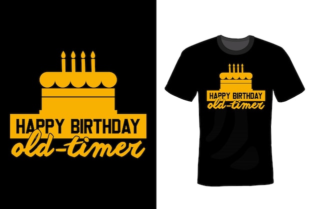 Geburtstag t-shirt design typografie vintage