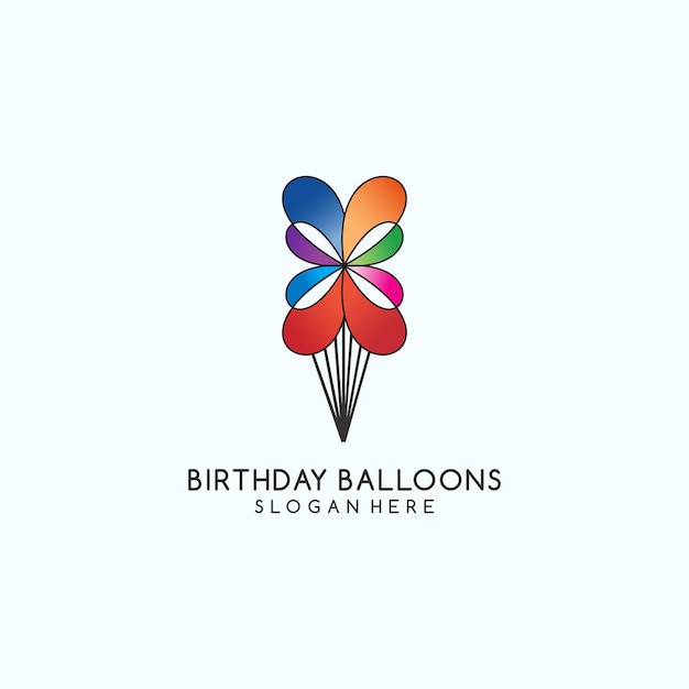 Geburtstags-ballons-logo-icon-design-vektor-vorlage