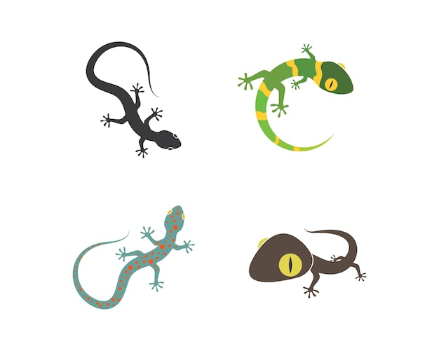 Gecko-logo-vektorsymbol-illustrationsvorlage