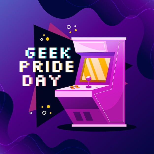 Geek pride day arcade-maschine