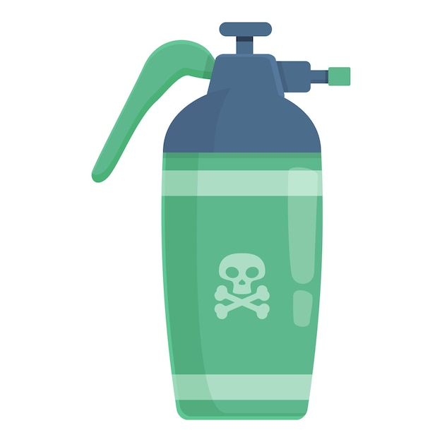 Vektor gefahrensprüher-symbol, cartoon-vektor, chemische ausrüstung für pestizide und schädlinge