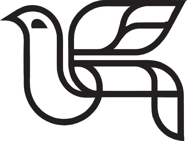 Gefiederter flurry-logo-vektor