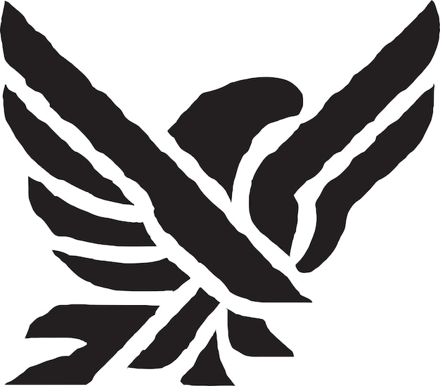 Vektor geflügeltes wanderer-logo-symbol