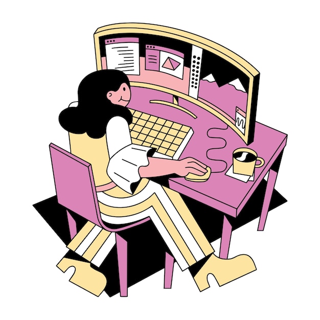Gefüllt mit Frauen, die professionell in der Finanztechnik arbeiten