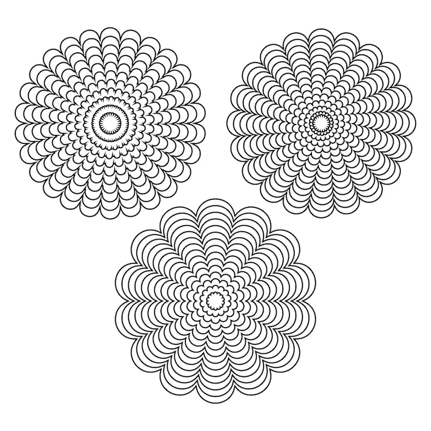 Gefütterter Formverzerrungseffekt Gestaltungselement Abstrakte geometrische runde Form Vektorillustration