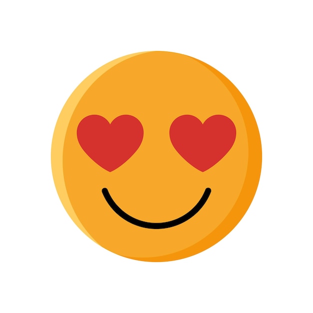 gelbe, niedliche Emoji-Aufkleber