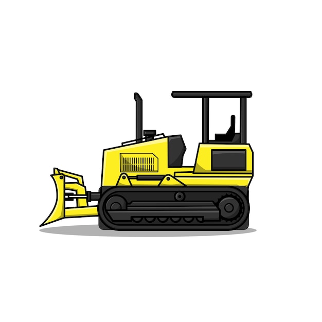 gelber Bulldozer