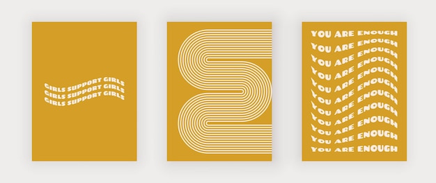 Gelber gewellter retro-text für wandkunstdrucke und designkleidung