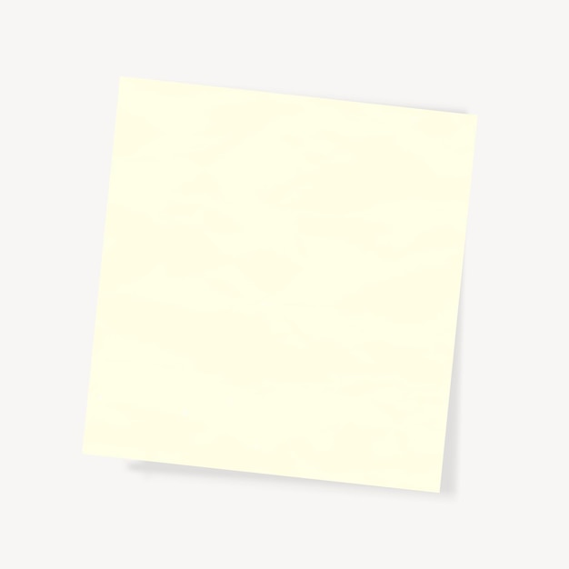 Gelber Vektor aus klebrigem Notizpapier