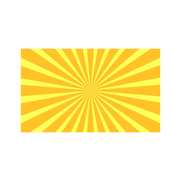 Gelbes Sunburst-Banner