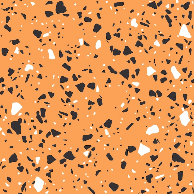 Vektor gelbes terrazzo-hintergrundmusterdesign